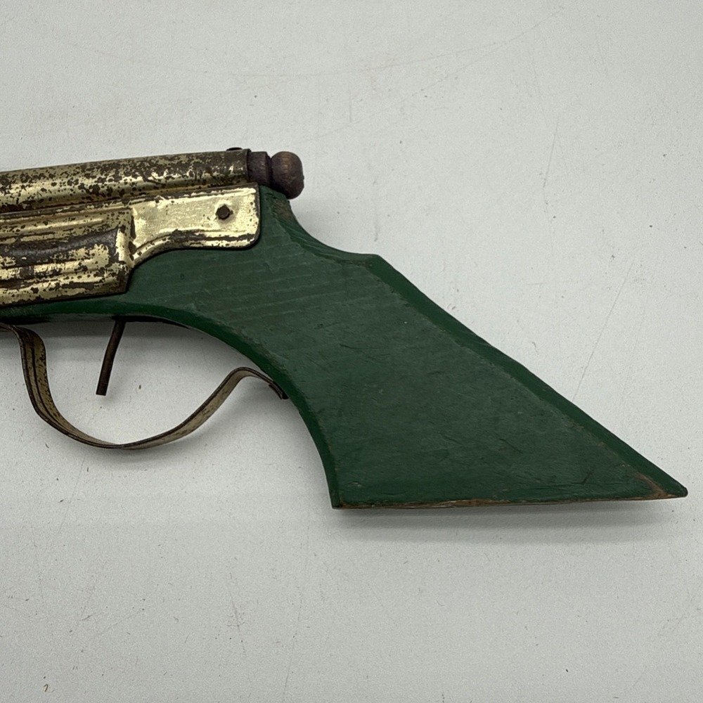 1950's japanese Wooden Tin Cork Gun For Parts Only No Returns - Picture 2 of 11